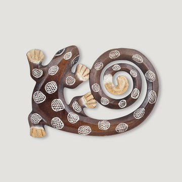 Wooden decorative Lizard Kuba 30 cm