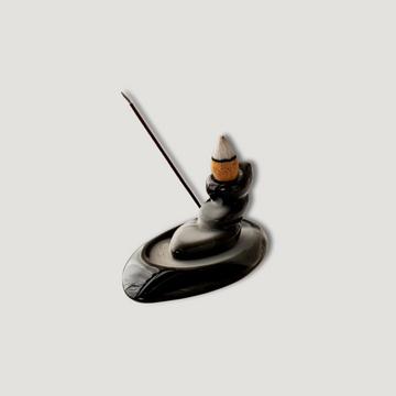 Incense Cone Stand - Flowing Smoke - Stones 2