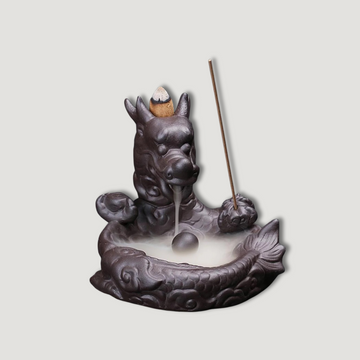 Incense Cone Stand - Flowing Smoke - Chinese Dragon Mini