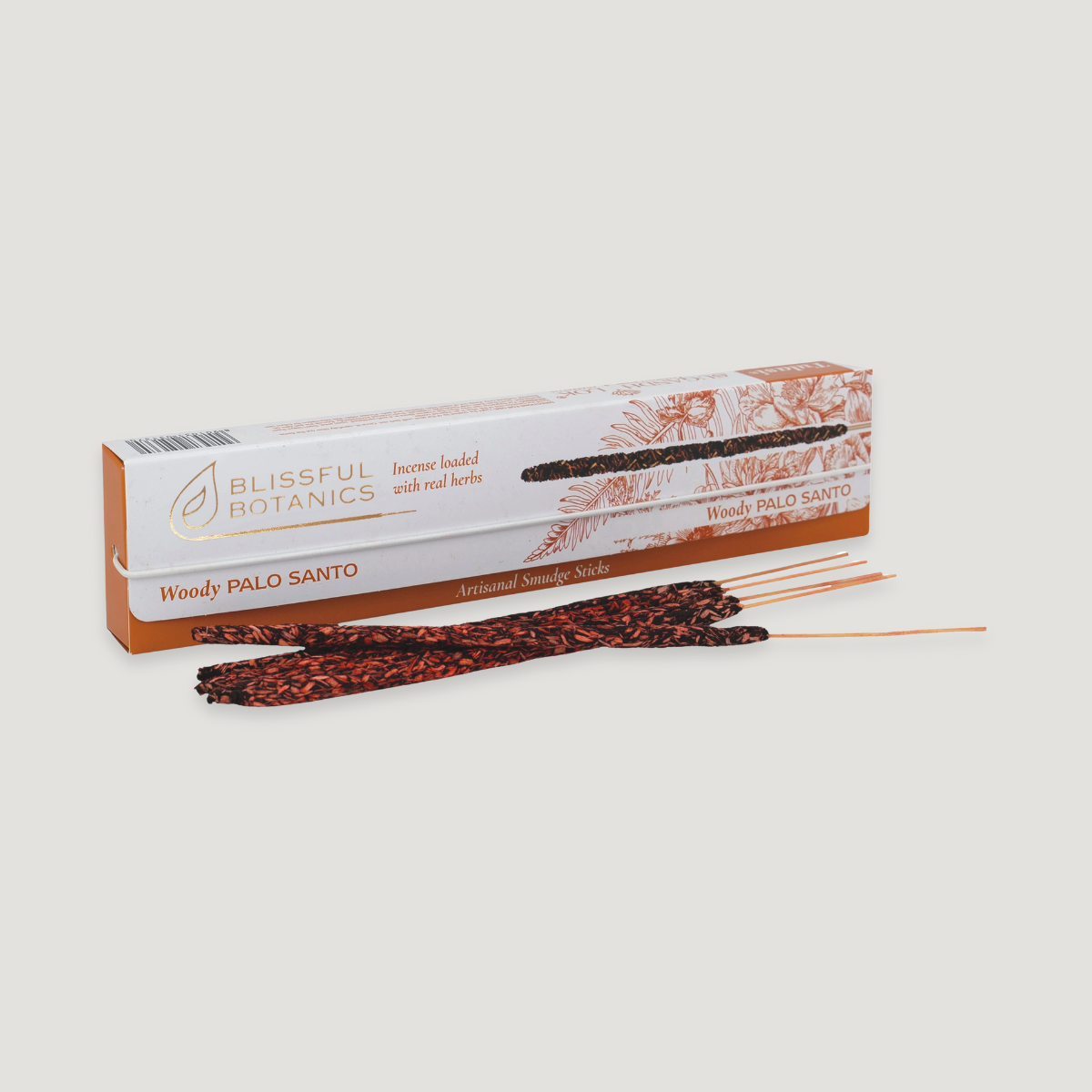 Incense sticks - Blissful Botanics Woody Palo Santo