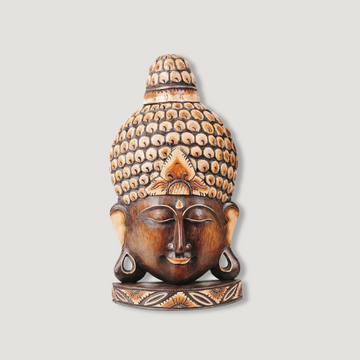 Wooden Decoration Buddha Head I
