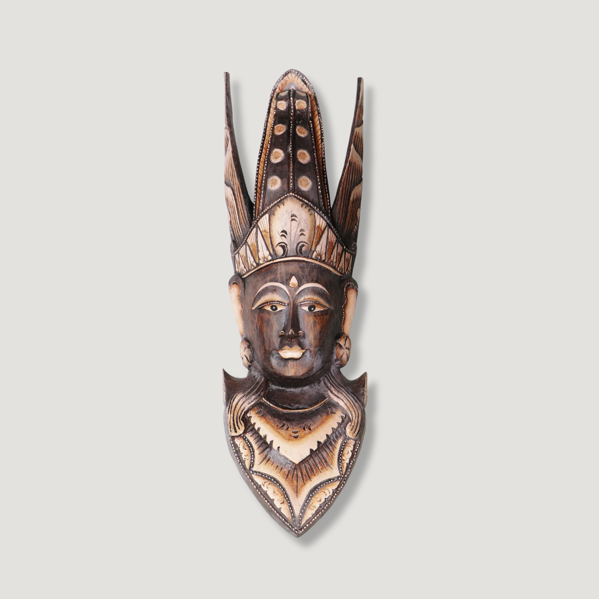 Wooden decoration African king - Ubu
