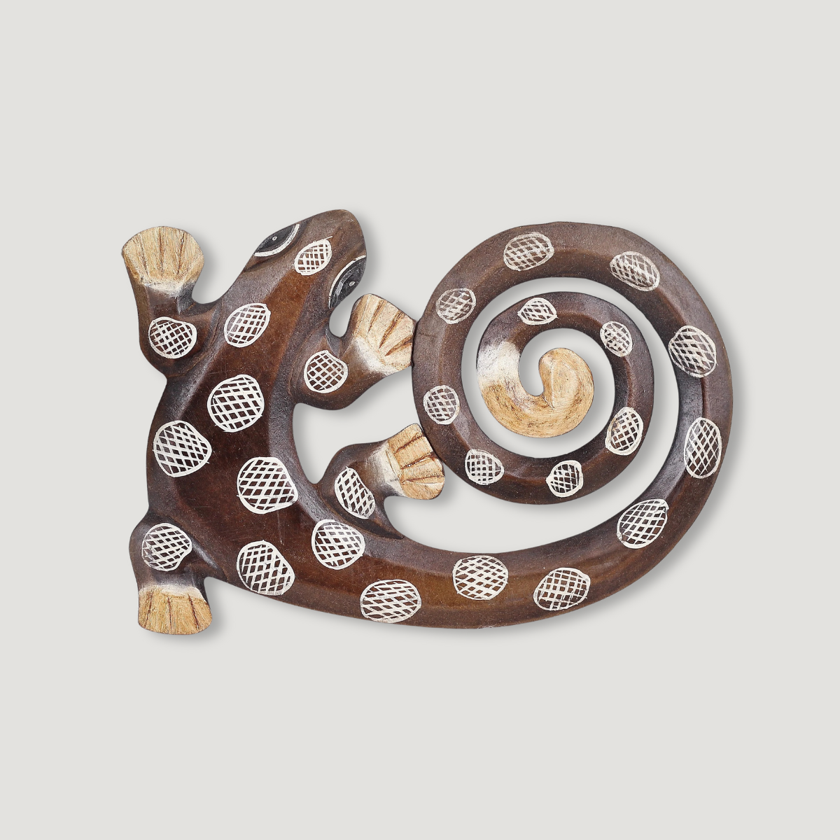 Wooden decorative Lizard Kuba 30 cm