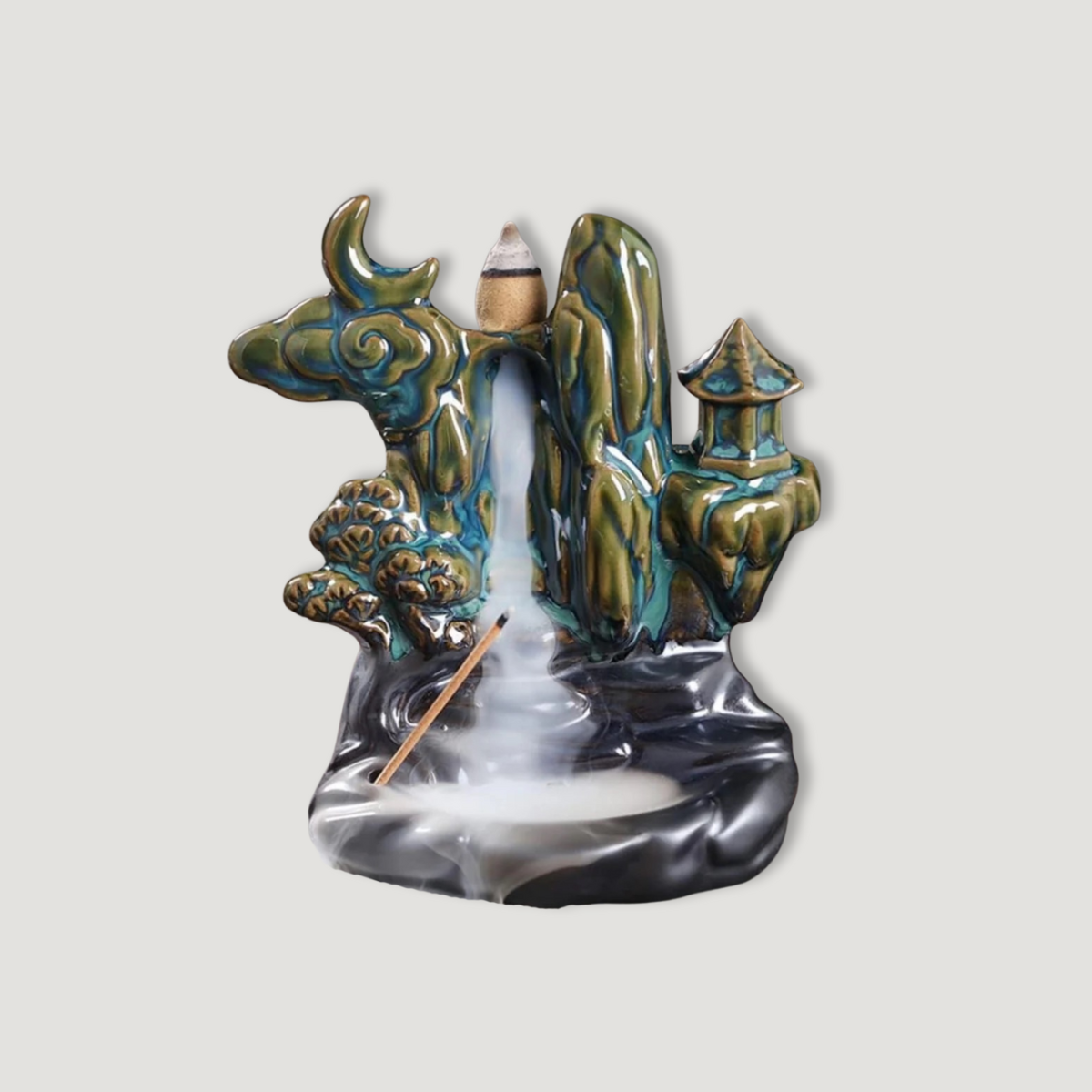 Incense Cone Stand - Flowing Smoke - Waterfall 3