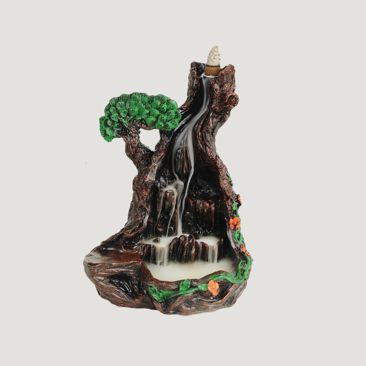 Incense Cone Stand - Flowing Smoke - Waterfall Mountain