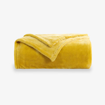 Plush blanket Värme - Honey Gold