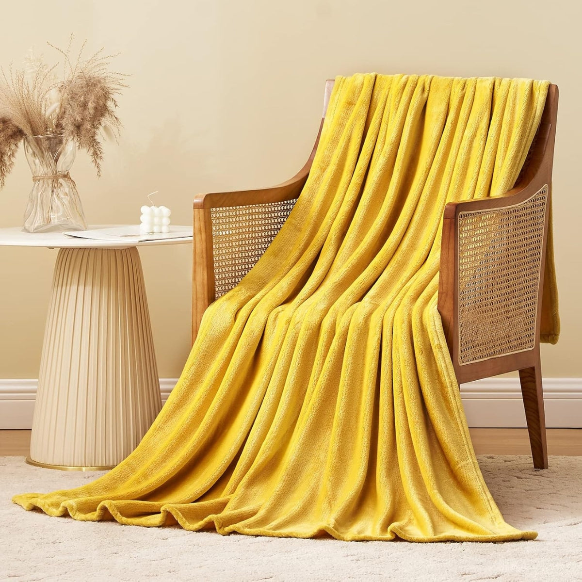 Plush blanket Värme - Honey Gold
