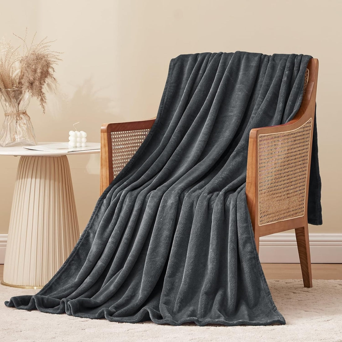 Plush blanket Värme - Grey Fog