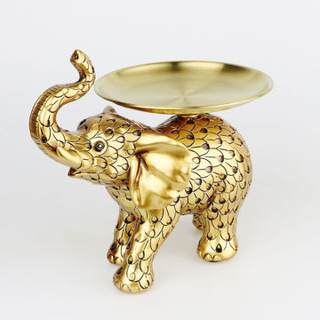 Decorative bowl - Bowl supported by an elephant