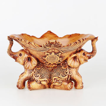 Decorative bowl – Bowl with Elephant statues