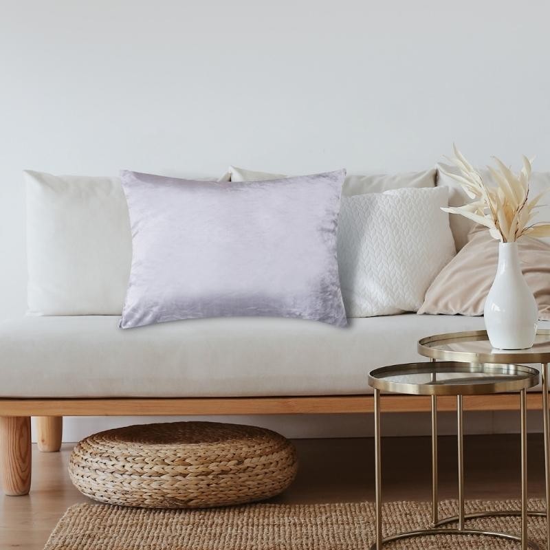 Microplush pillowcase - Light grey