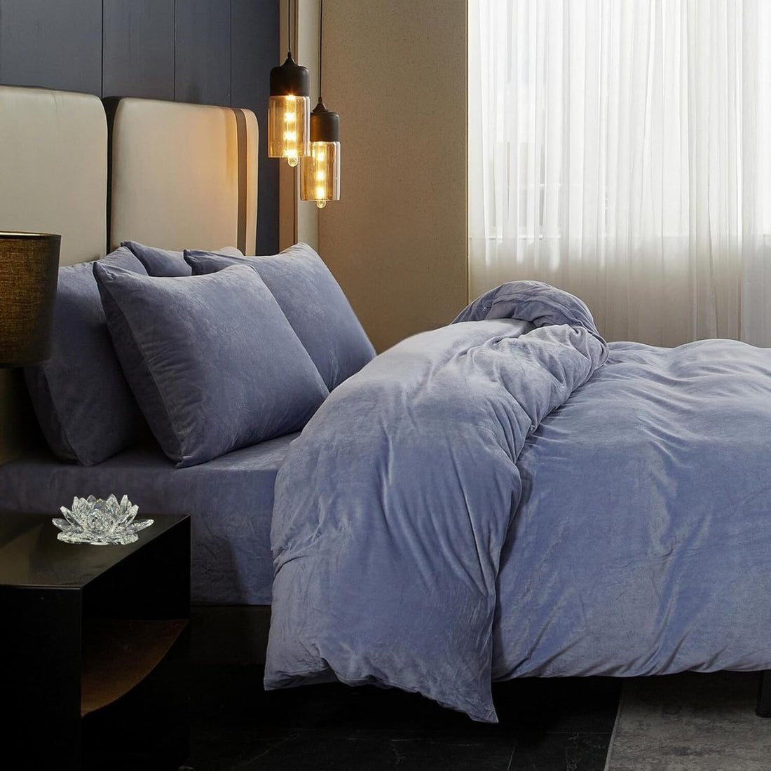 RoyalSoft microplush bedding - Blue Mist