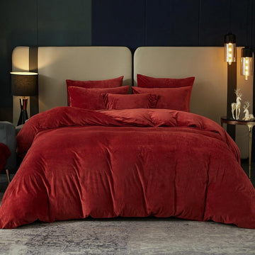 RoyalSoft microplush bedding - Deep Crimson