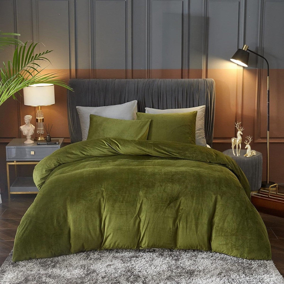 RoyalSoft microplush bedding - Emerald Leaf