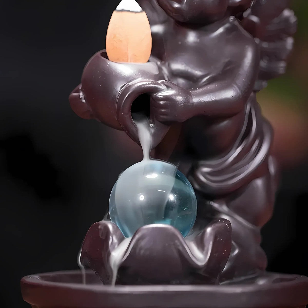 Incense cone stand - Flowing smoke - Angel