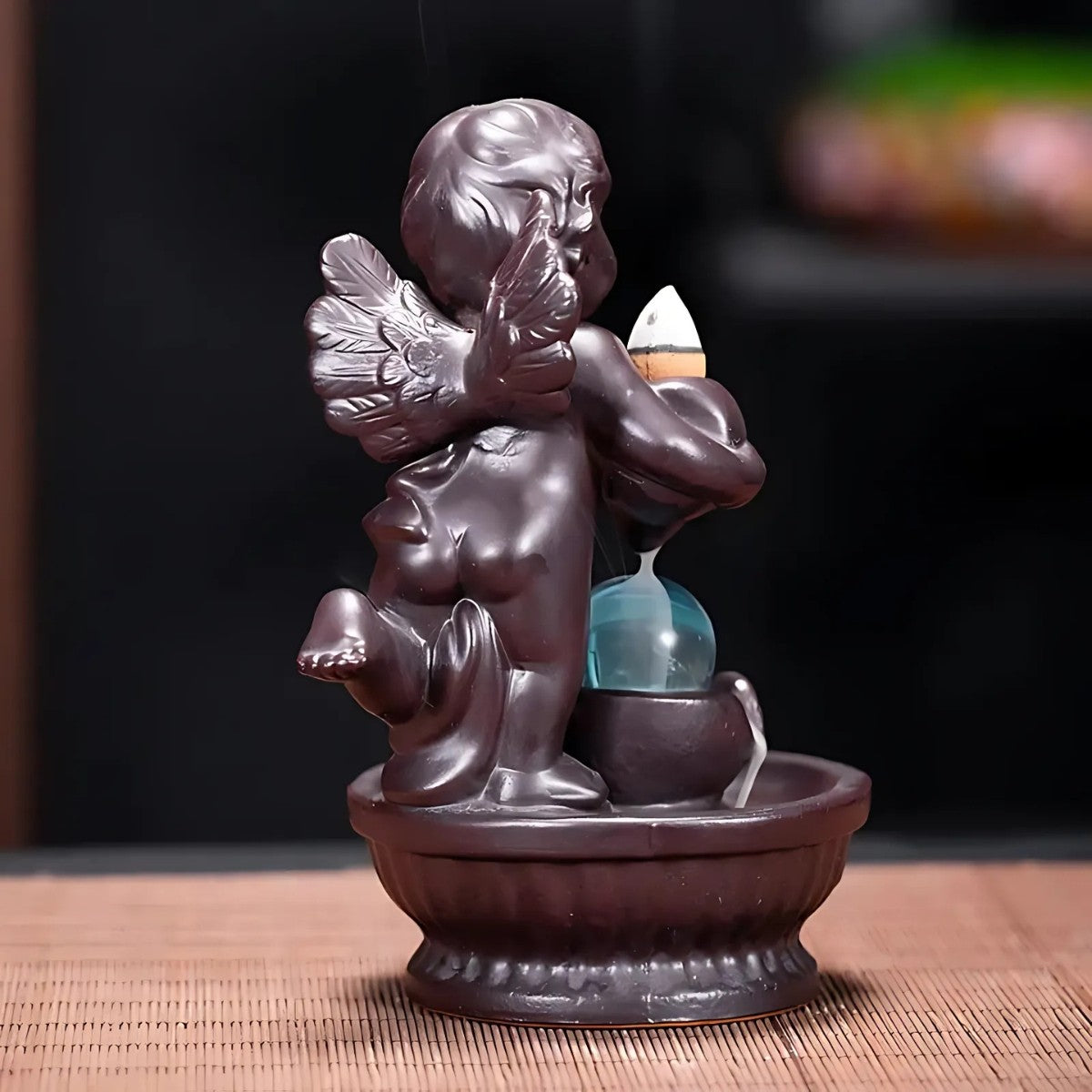 Incense cone stand - Flowing smoke - Angel