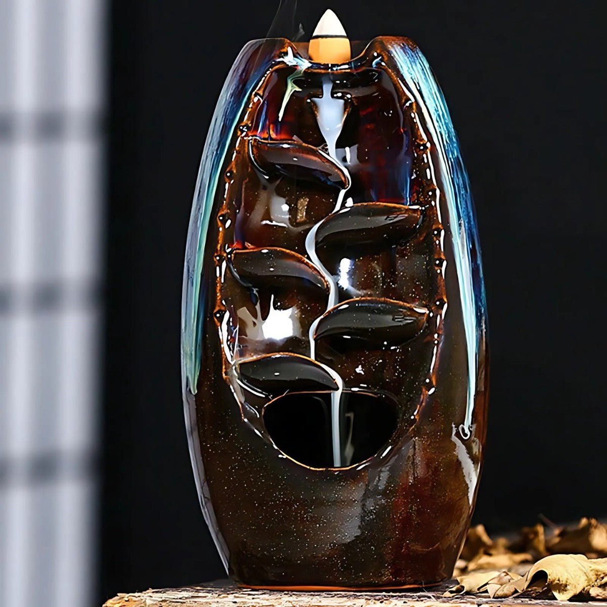 Incense Cone Stand - Flowing Smoke - Quiet River