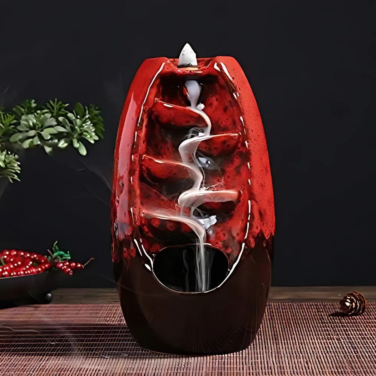 Incense Cone Stand - Flowing Smoke - Quiet River