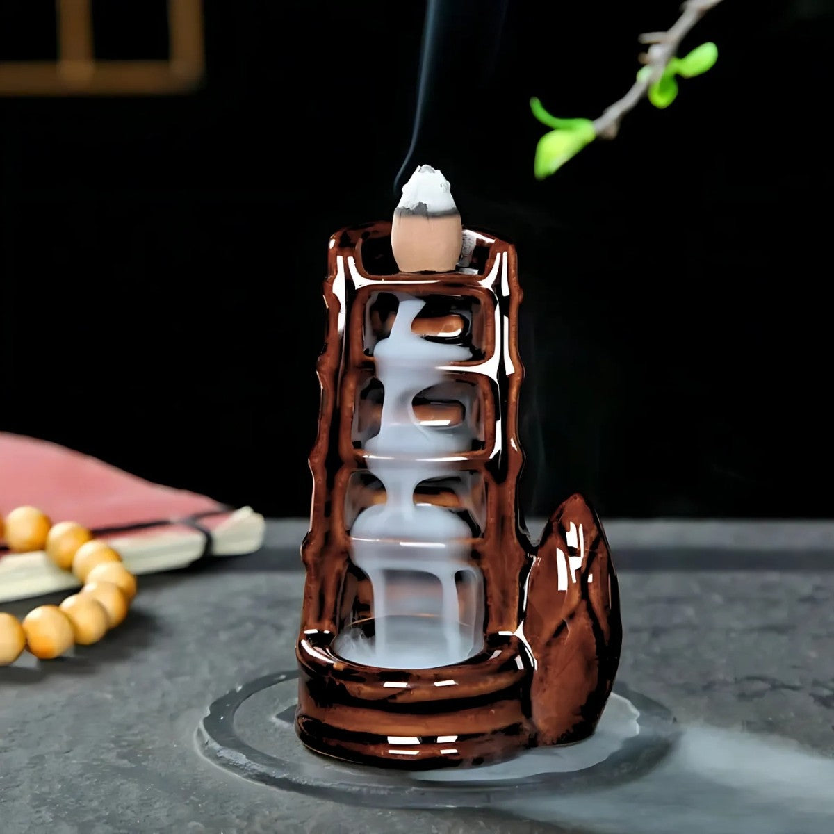 Incense cone stand - Flowing smoke - Waterfall 2