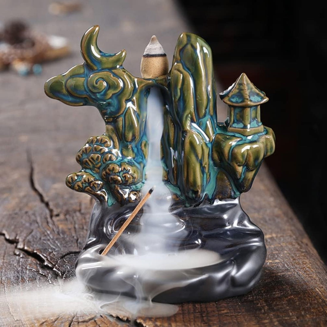 Incense Cone Stand - Flowing Smoke - Waterfall 3