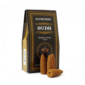 Ayurvedic Incense Cones "Flowing Smoke" - Oudh 30 g.